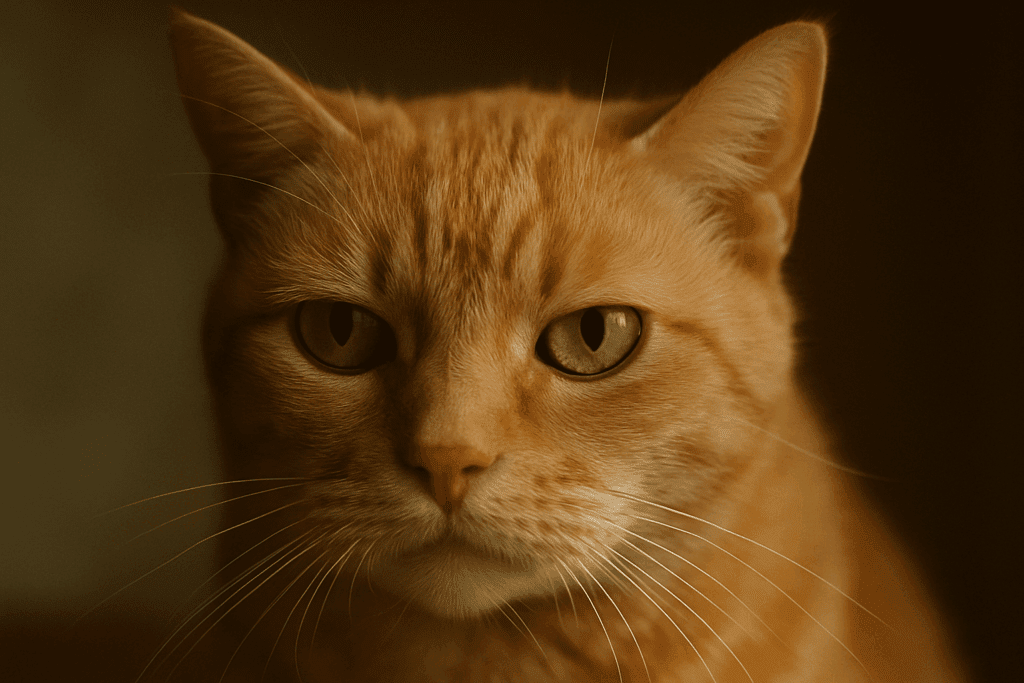 Close-up signs of pain in senior cats, showing the instinct to hide pain.